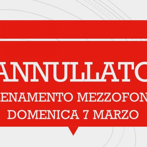 ANNULLATO 1 600x600 - ANNULLATO IL RADUNO DEL MEZZOFONDO
