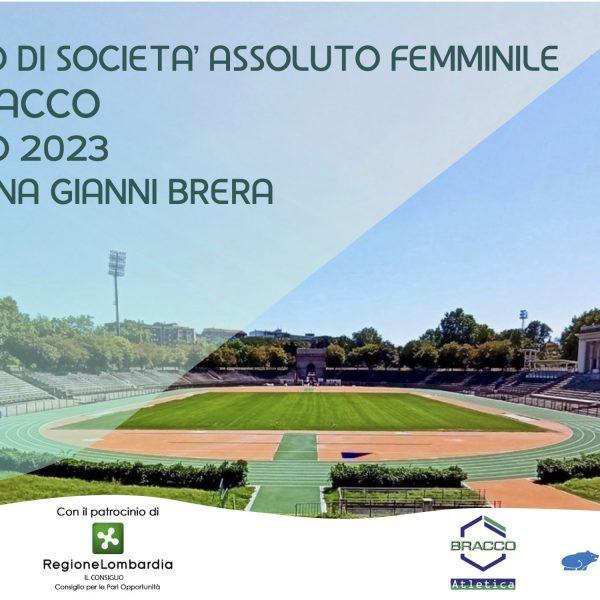 trofeo bracco 600x600 - CDS ASSOLUTO FEMMINILE TROFEO BRACCO - Milano, Arena Gianni Brera 13/14 maggio 2023